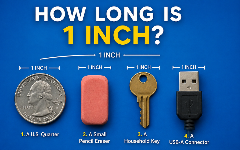 how long is 1 inch