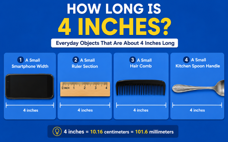 how long is 4 inches