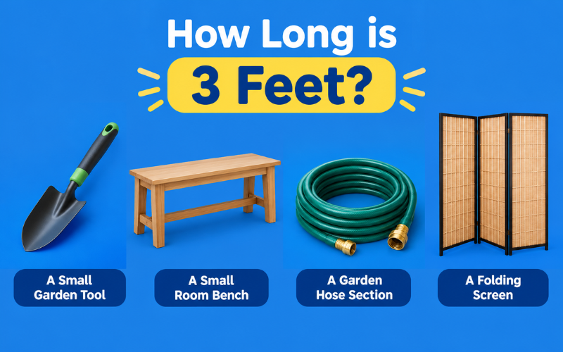 how long is 3 feet